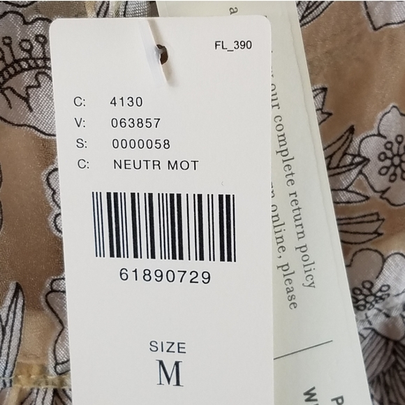 🎀HP🎀 NWT ANTHROPOLOGIE/Current Air Los Angeles Organza Dress Women's Sz M - Picture 5 of 6